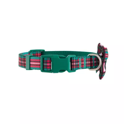 Product Merry & Bright Plaid Dog Collar