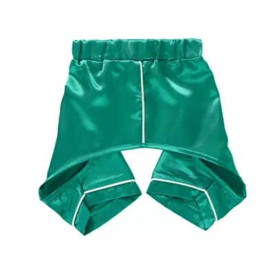 Merry & Bright™ Green Satin Pajamas, Dog & Cat - Image 5