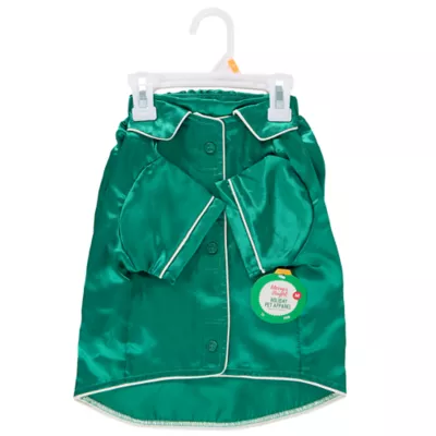 Merry & Bright™ Green Satin Pajamas, Dog & Cat - Image 7