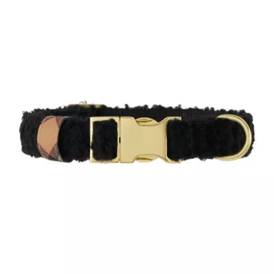 Product Merry & Bright Plaid Black Dog Collar