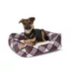 Product Merry & Bright Holiday Plaid Cuddler Dog Bed