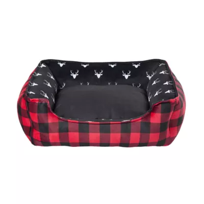 Product Merry & Bright Deerhead Cuddler Dog Bed