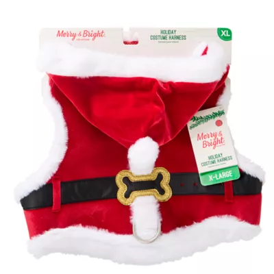 Product Merry & Bright Santa Holiday Costume Dog Harness