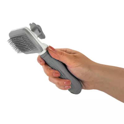 Nice Paws Self Cleaning Pet Slicker Grooming Brush - Image 2