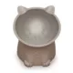 Product Nice Paws Titled and Elevated Cat Bowl - Recycled Plastic, Grey