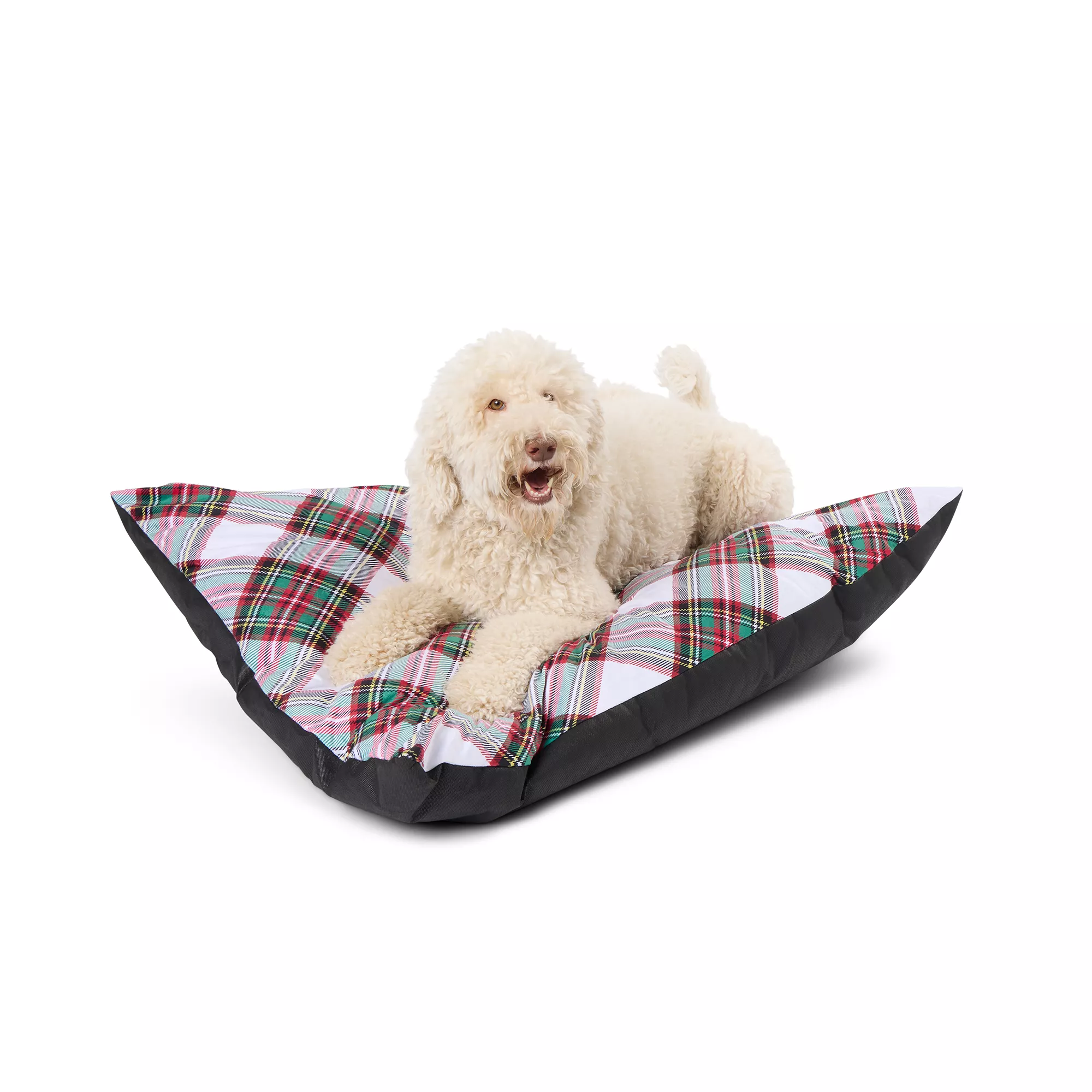 Merry & Bright&trade; Holiday Plaid Pillow Dog Bed