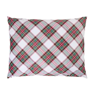 Product Merry & Bright Holiday Plaid Pillow Dog Bed