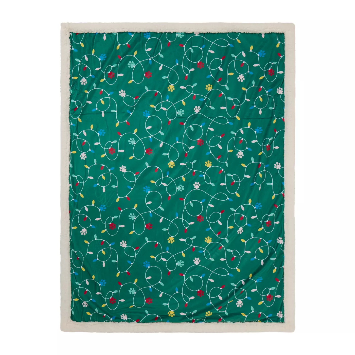 Merry Bright Christmas Lights Pet Blanket