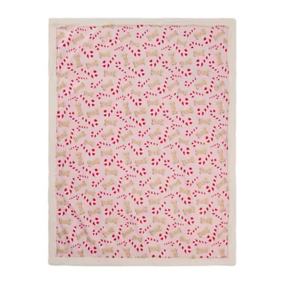 Product Merry & Bright Candy Cane Pet Blanket