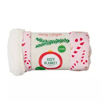 Product Merry & Bright Candy Cane Pet Blanket