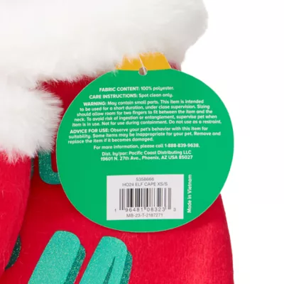 Merry & Bright™ Elf Cape for Dogs and Cats - Image 6