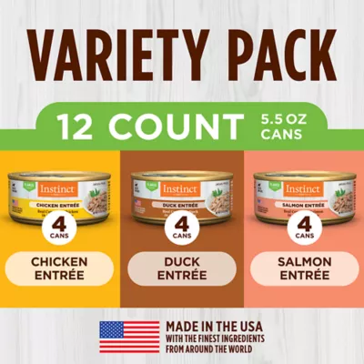Product Instinct Adult Wet Cat Food - Flaked Entree, Variety Pack, 12 CT