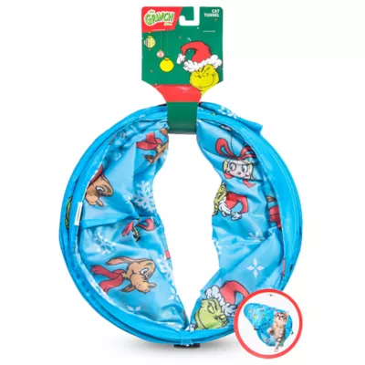 Product Holiday Grinch Cat Play Tunnel