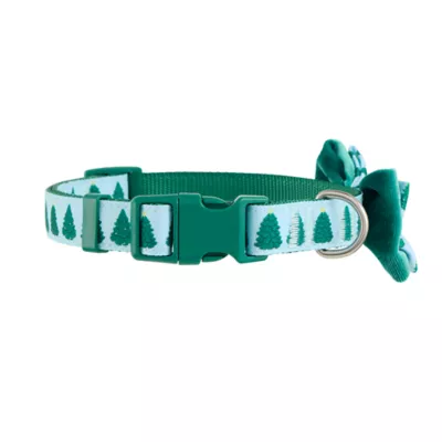 Product Merry & Bright Trees Holiday Dog Collar