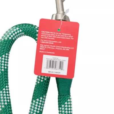 Product Merry & Bright Green Rope Dog Leash