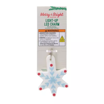 Product Merry & Bright Snowflake Light-Up Charm