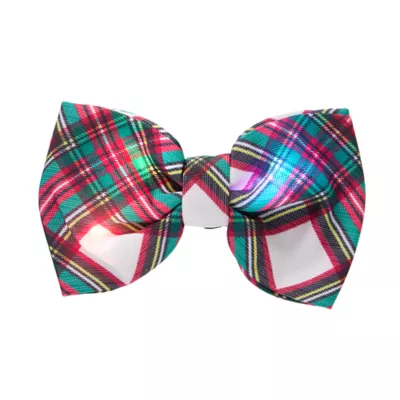 Product Merry & Bright Plaid LED Light-Up Collar Slide