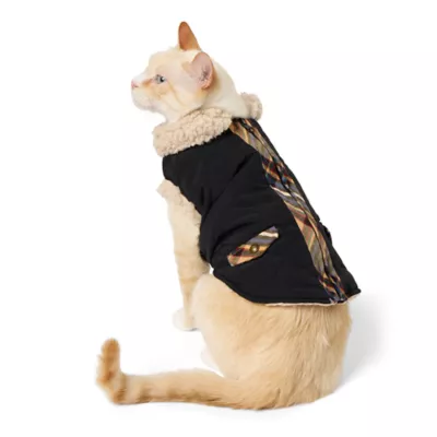 Product Merry & Bright Black Sherpa Dog Vest, Dog & Cat