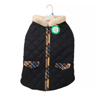 Product Merry & Bright Black Sherpa Dog Vest, Dog & Cat