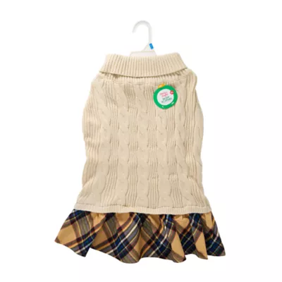 Product Merry & Bright Plaid & Tan Dog Dress, Dog & Cat