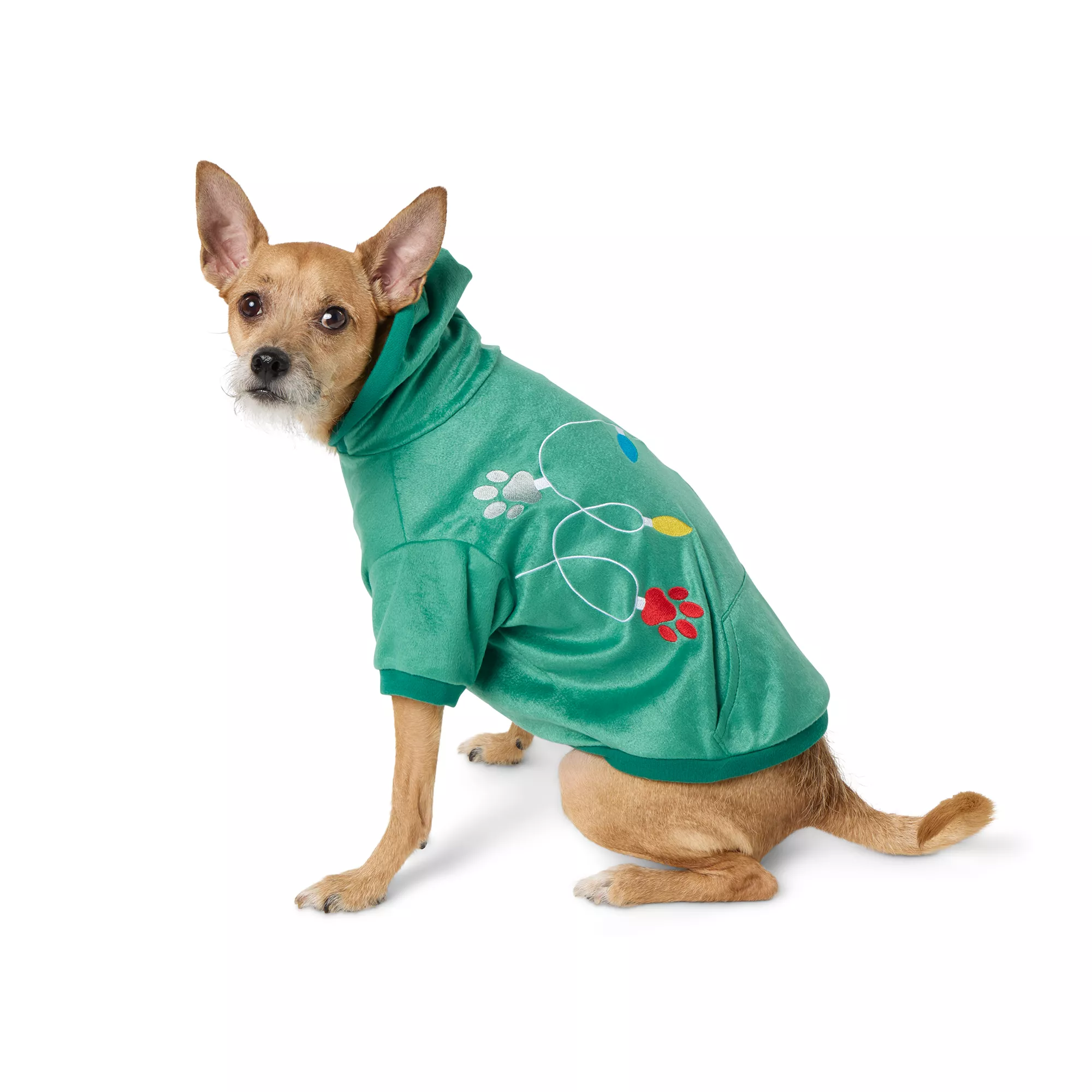 Merry & Bright Lights Dog Hoodie, Dog & Cat