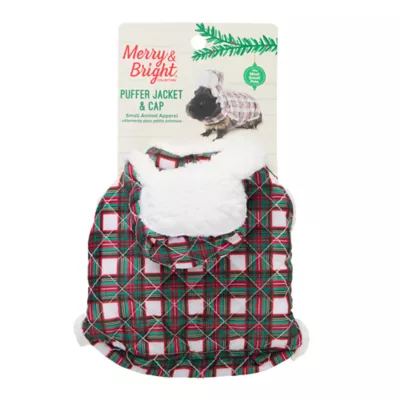 Product Merry & Bright Small Pet Puffer Jacket & Cap