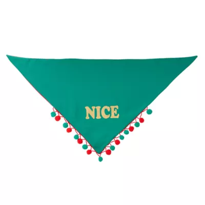 Product Merry & Bright Naughty/Nice Holiday Pet Bandana, Dog & Cat