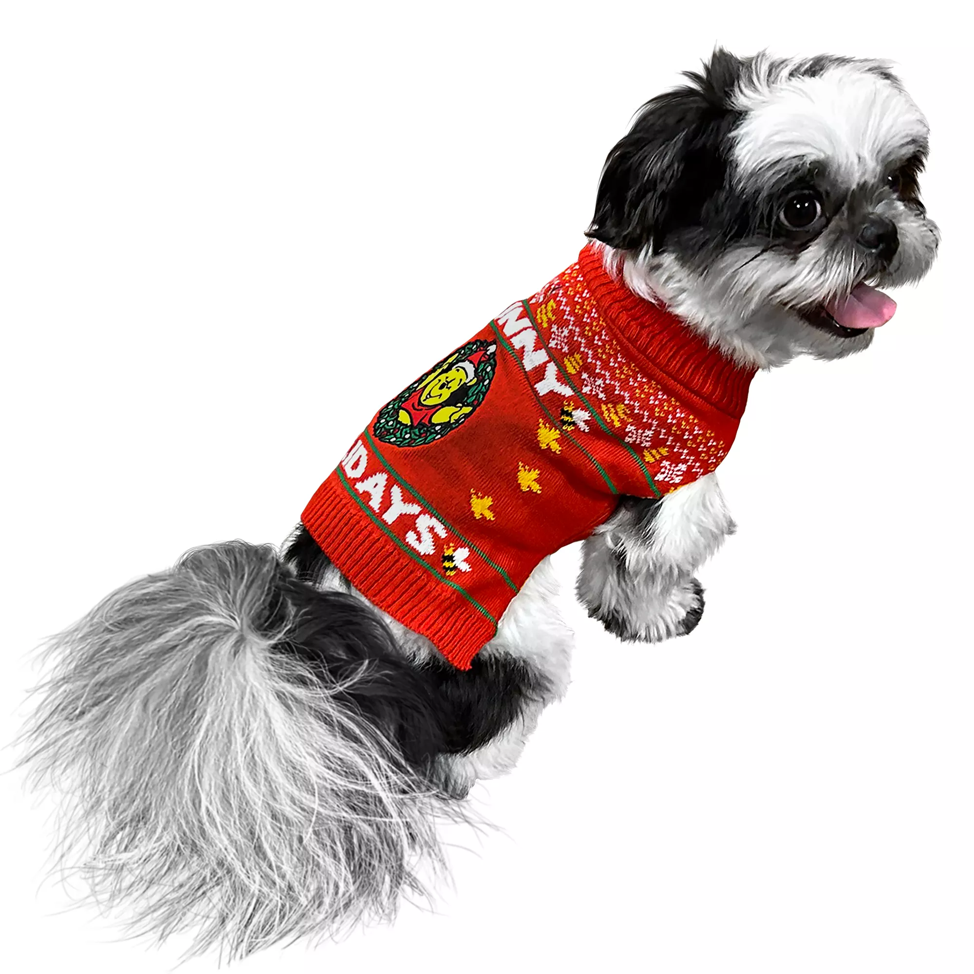 Holiday Winnie the Pooh Dog Sweater