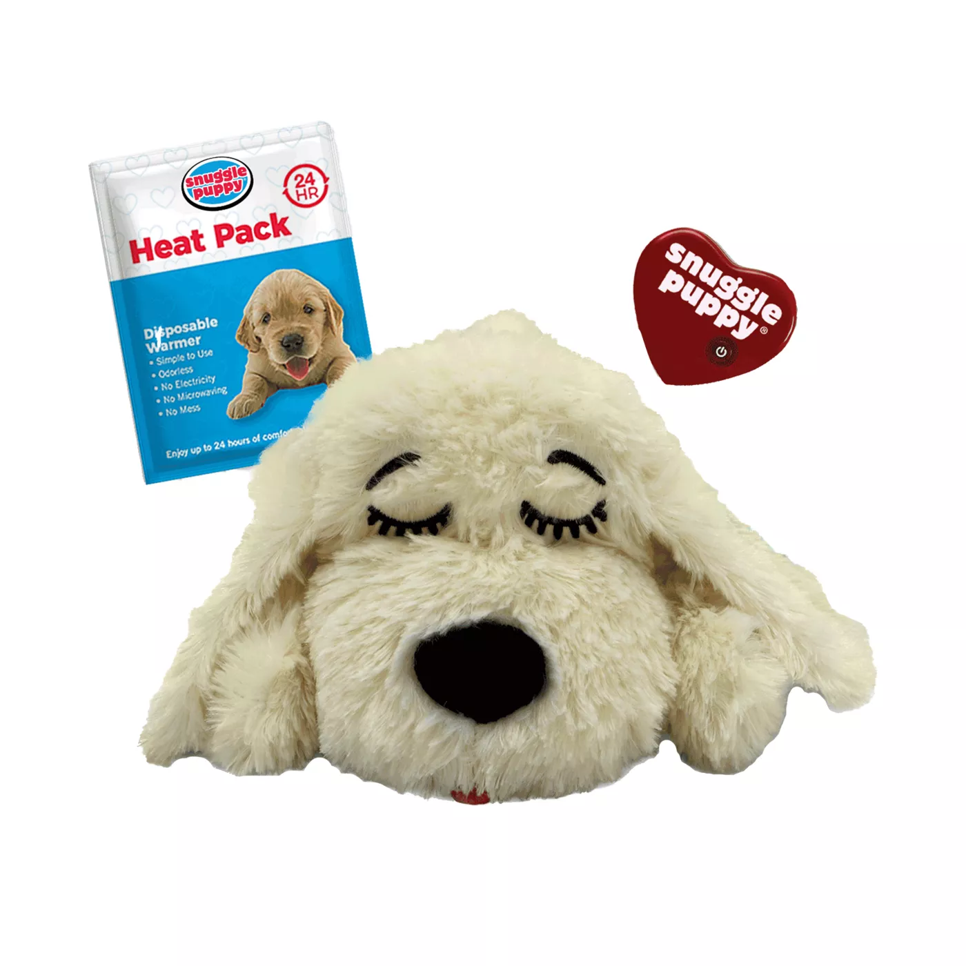 Heartbeat stuffed animal for puppies best sale