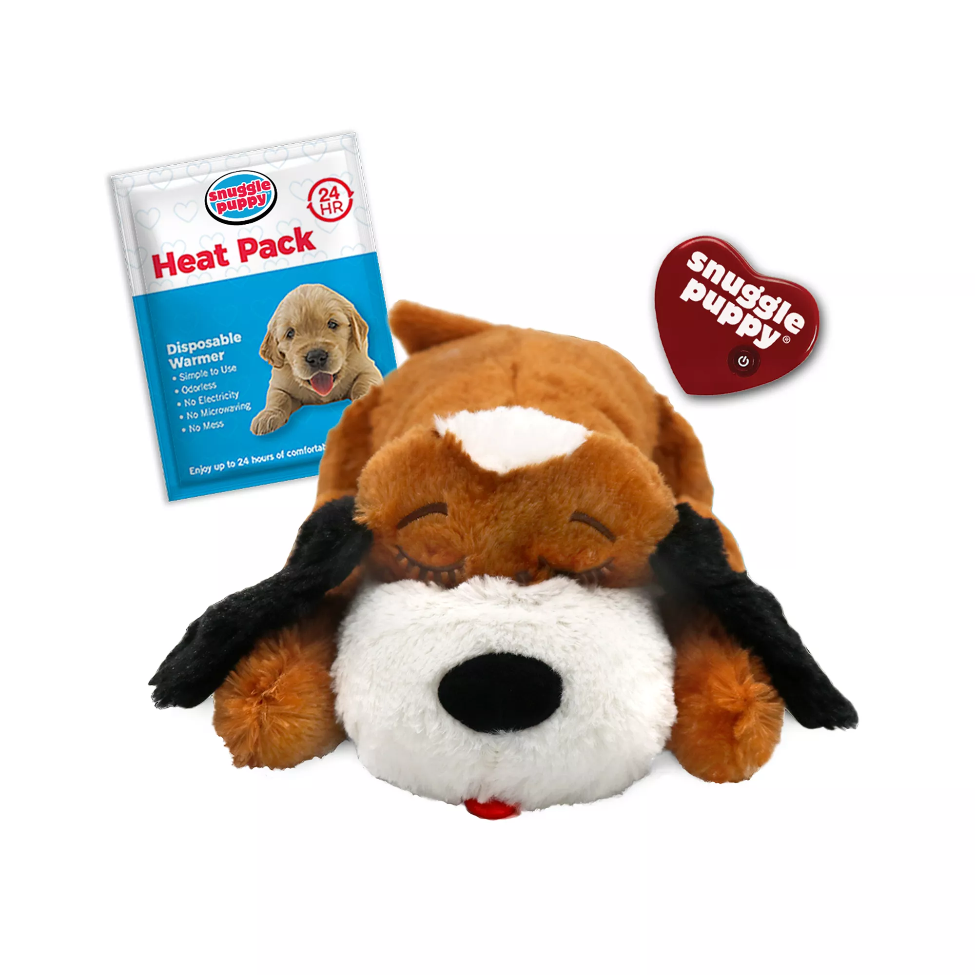 Original Snuggle Puppy Anxiety Relief and Calming Aid Heartbeat Stuffed Toy for Dogs