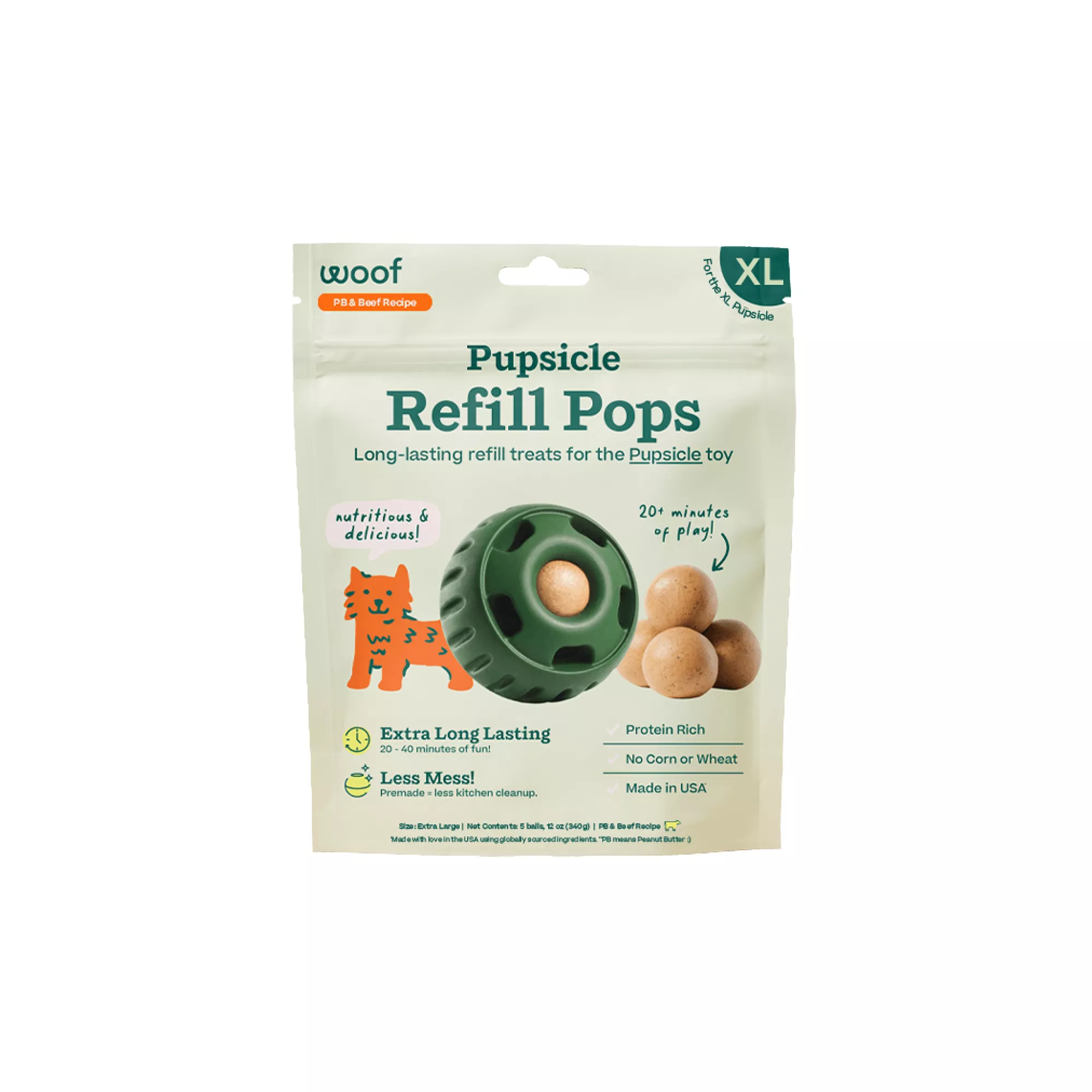 WOOF Pupsicle Refill Pops: Beef Recipe