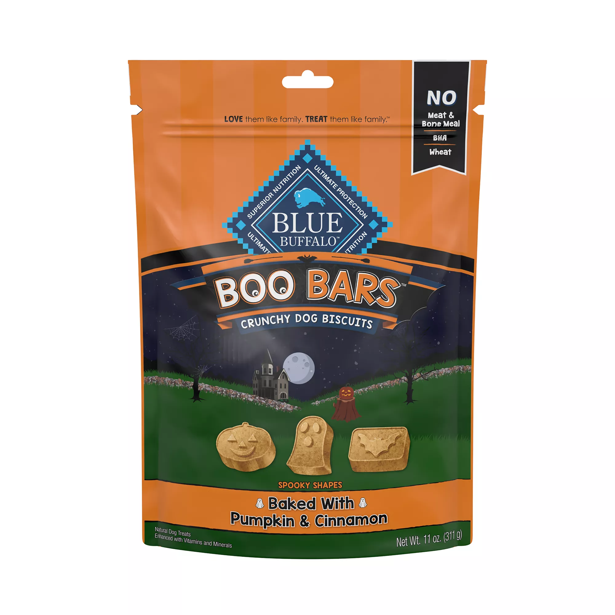 Blue Buffalo Boo Bars Pumpkin Cinnamon 11 OZ