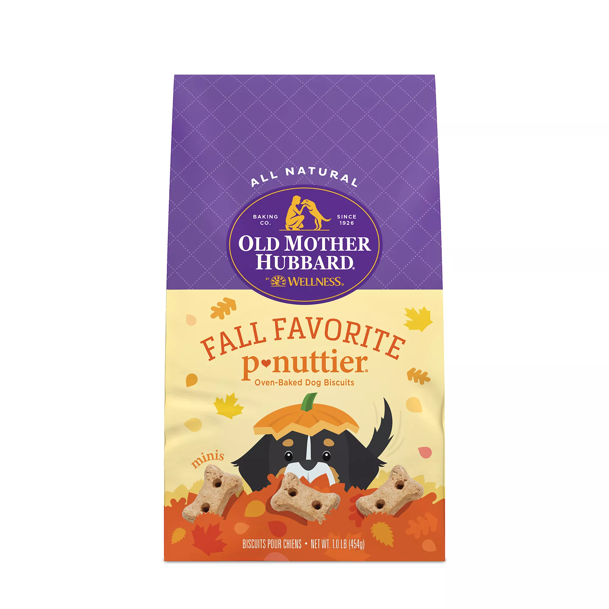 Old Mother Hubbard P-Nuttier Fall Biscuits Dog Treats - Peanut Butter