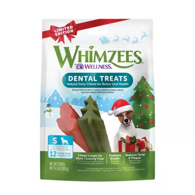 Product Whimzees Holiday Adult Dental Dog Treats - Vegetable