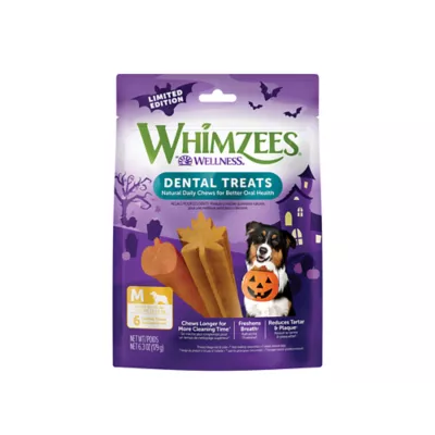 Product Whimzees Fall Edition Natural Medium Daily Dental Dog Treats