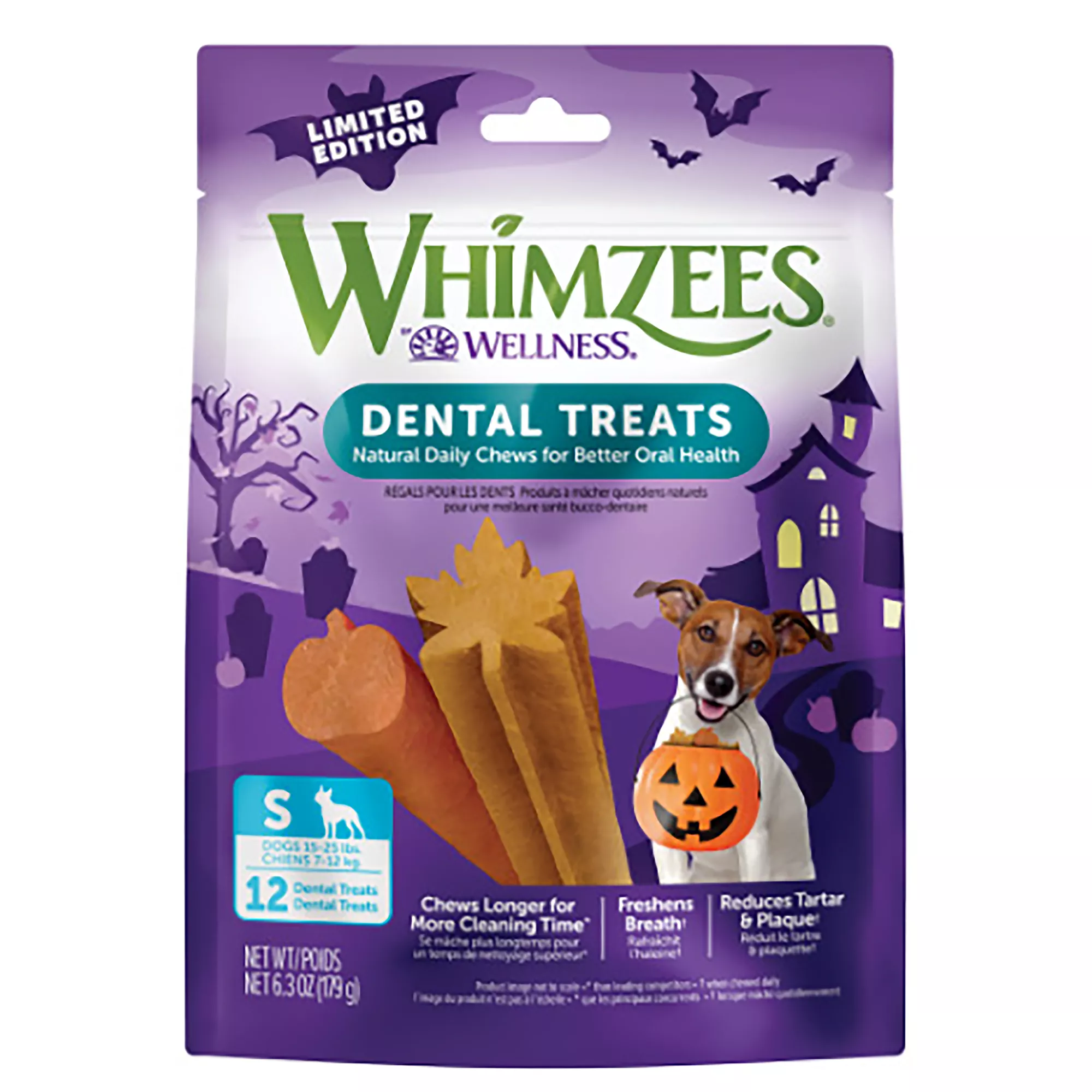 Whimzees Fall Edition Natural Small Daily Dental Dog Treats