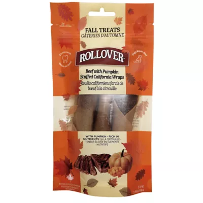 Product Rollover Beef & Pumpkin Stuffed California Wraps Dog Treats