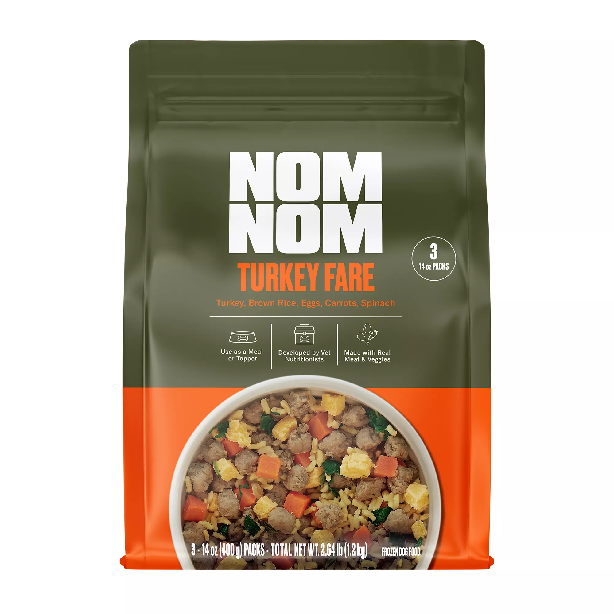 NOM NOM All Life Stages Frozen Dog Food - Turkey