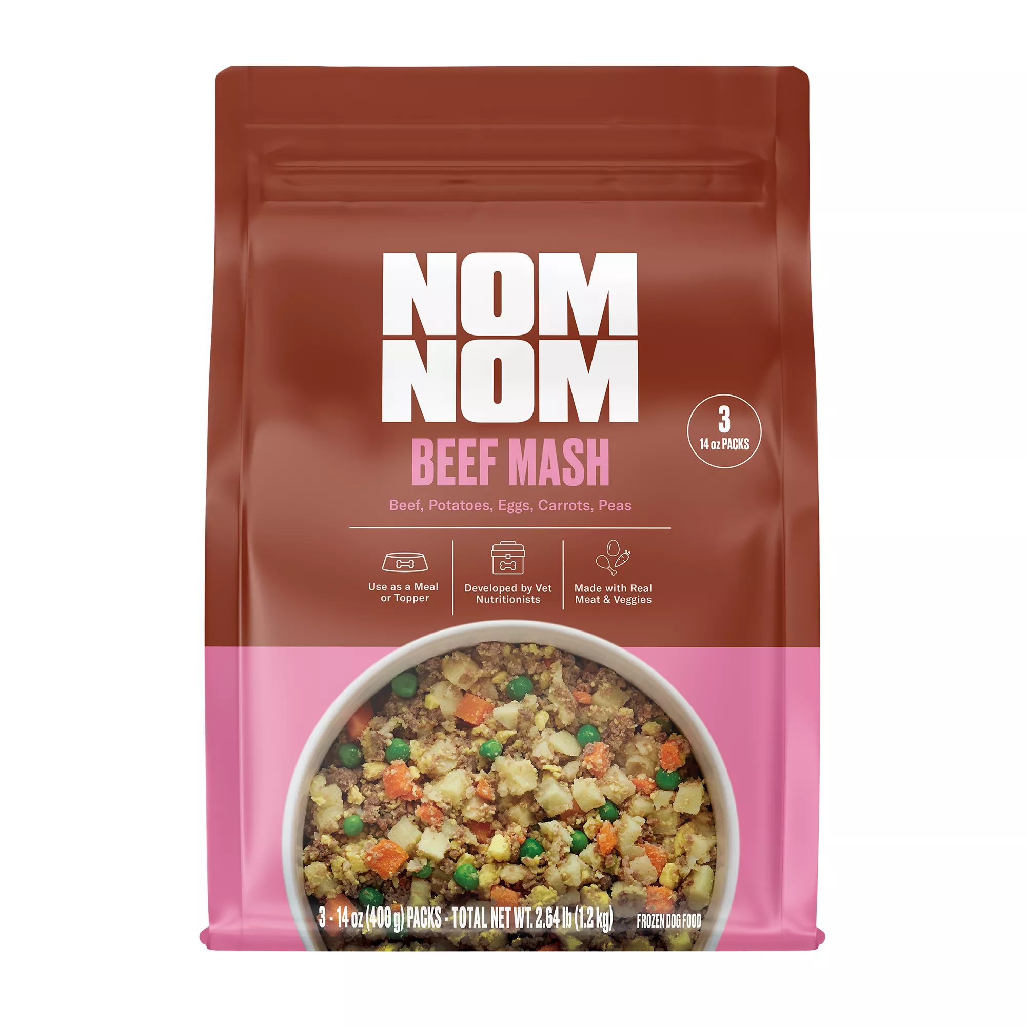 NOM NOM All Life Stages Frozen Dog Food - Beef