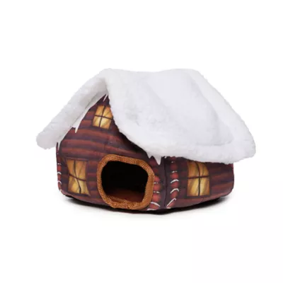 Product Hotel Doggy Log Cabin with 3 Animals Dog Toy