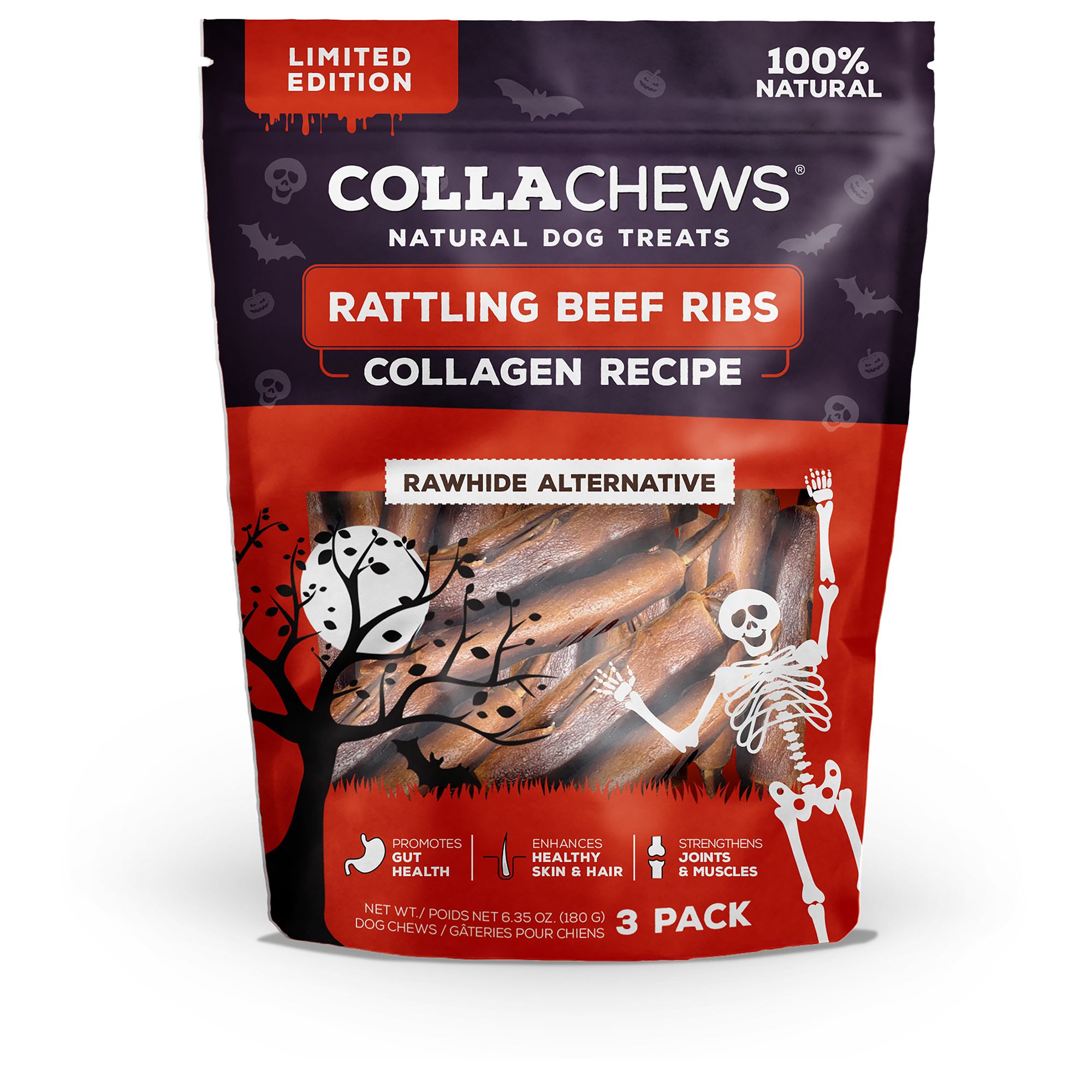 Collachews Beef Ribs 3 Count 6.3 OZ