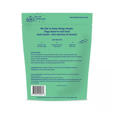 Product Bocce's Snowman Snack Soft and Chewy Dog Treats 6 OZ