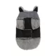 Product Hotel Doggy Mixed Media Dog Jacket - Black & Grey