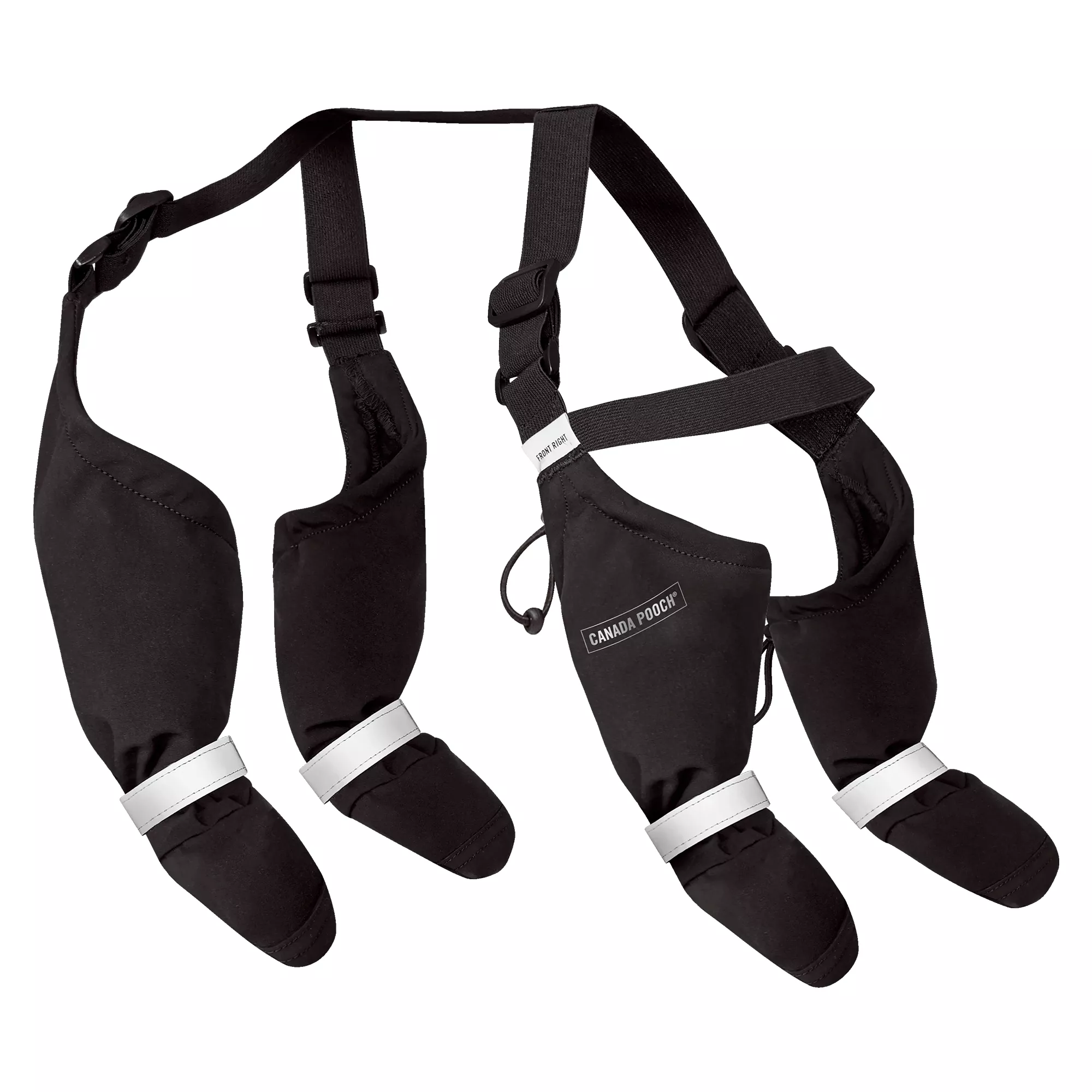 Canada Pooch Suspender Dog Boots - Black