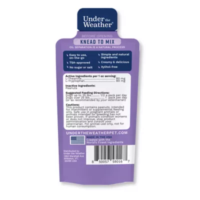 Under the Weather Dog PB & Chill Peanut Butter Calming Gel Supplement, Peanut Butter Flavor, 1-oz - Image 2