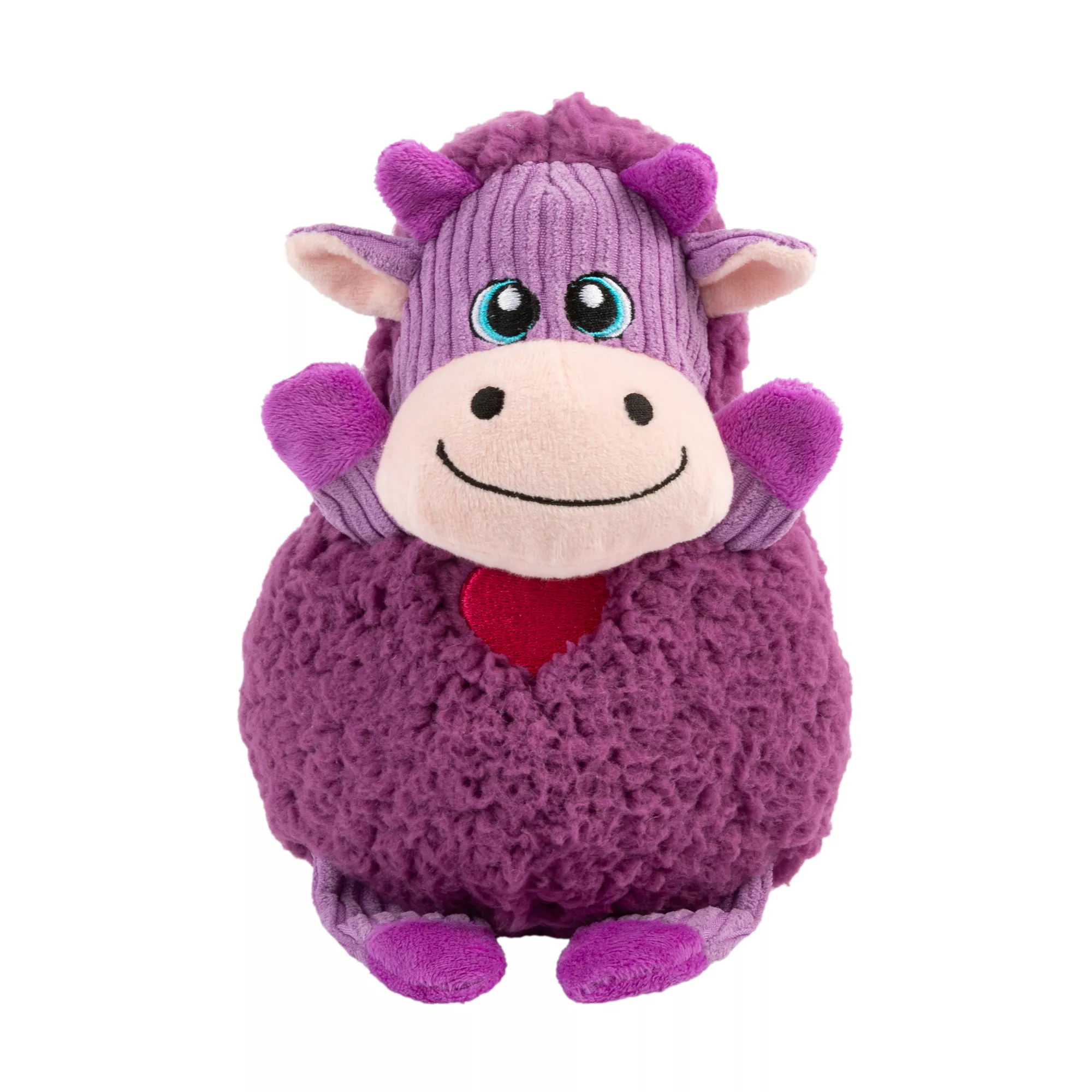 KONG Valentine's Day Sherpa Floofs Cow Plush Dog Toy