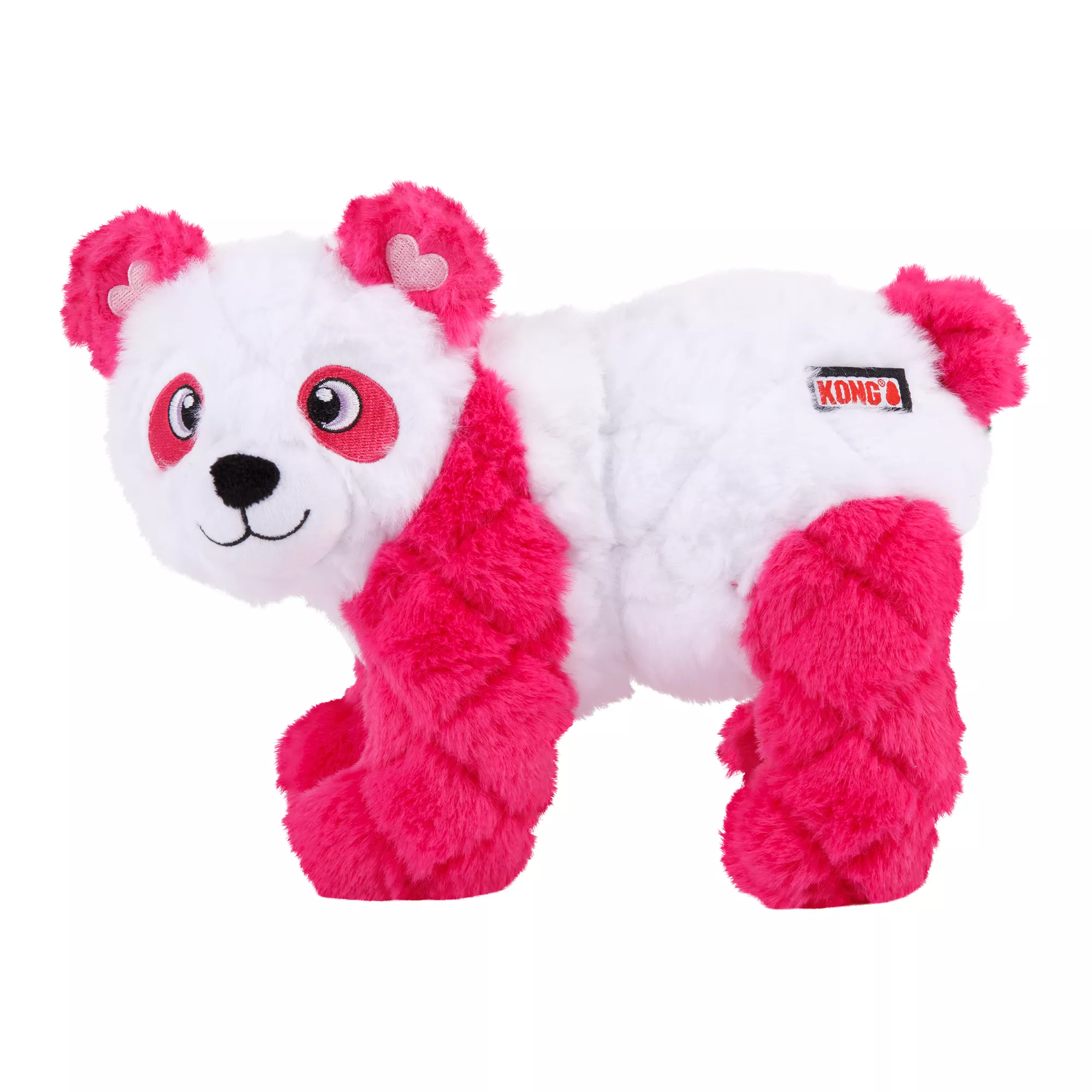 KONG Valentine's Day Scampers Panda Plush Dog Toy