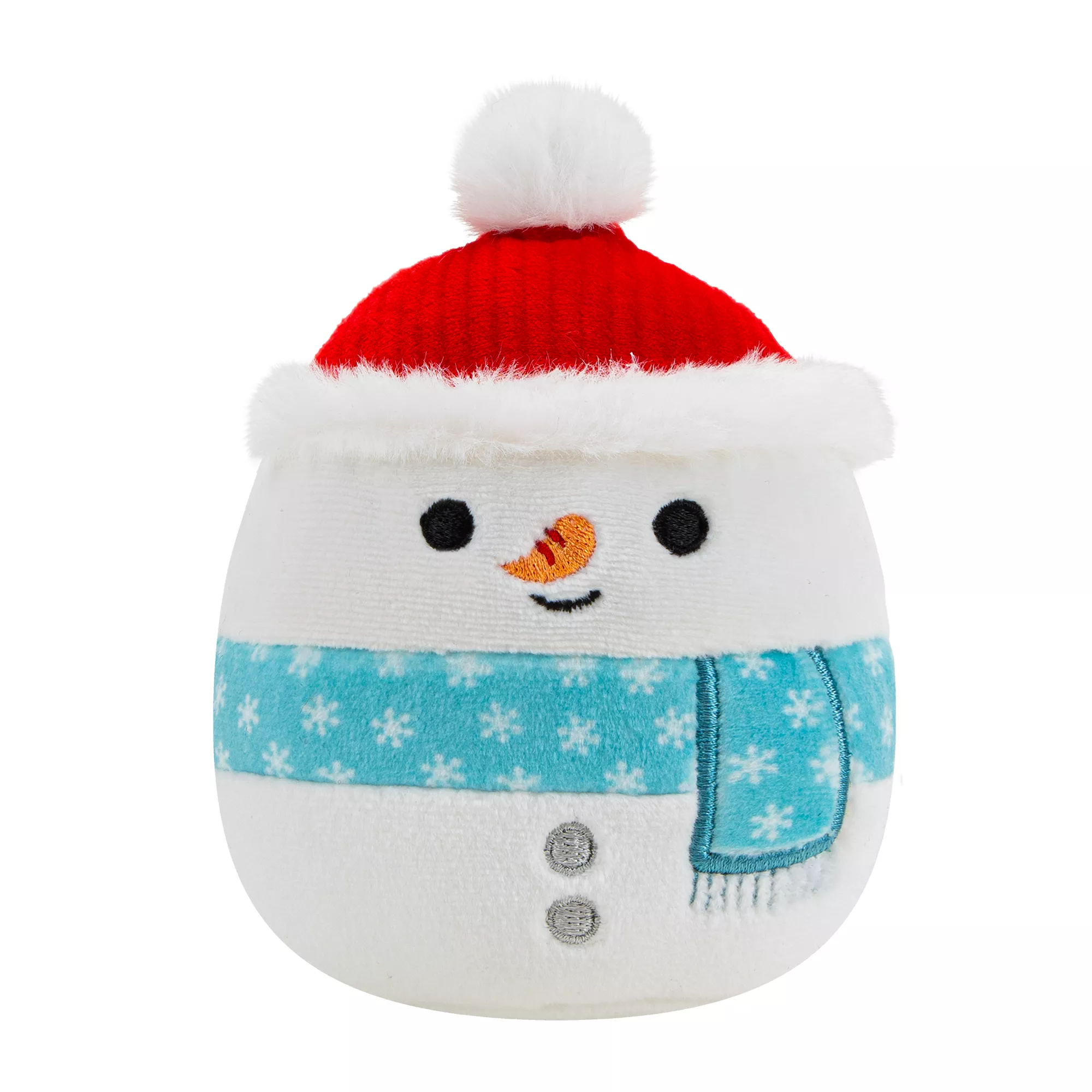 Squishmallow Holiday Plush Snowman Dog Toy