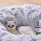 Product PetPals Grey Cat Tunnel with Faux Fur