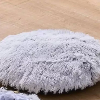 Product PetPals Grey Cat Tunnel with Faux Fur